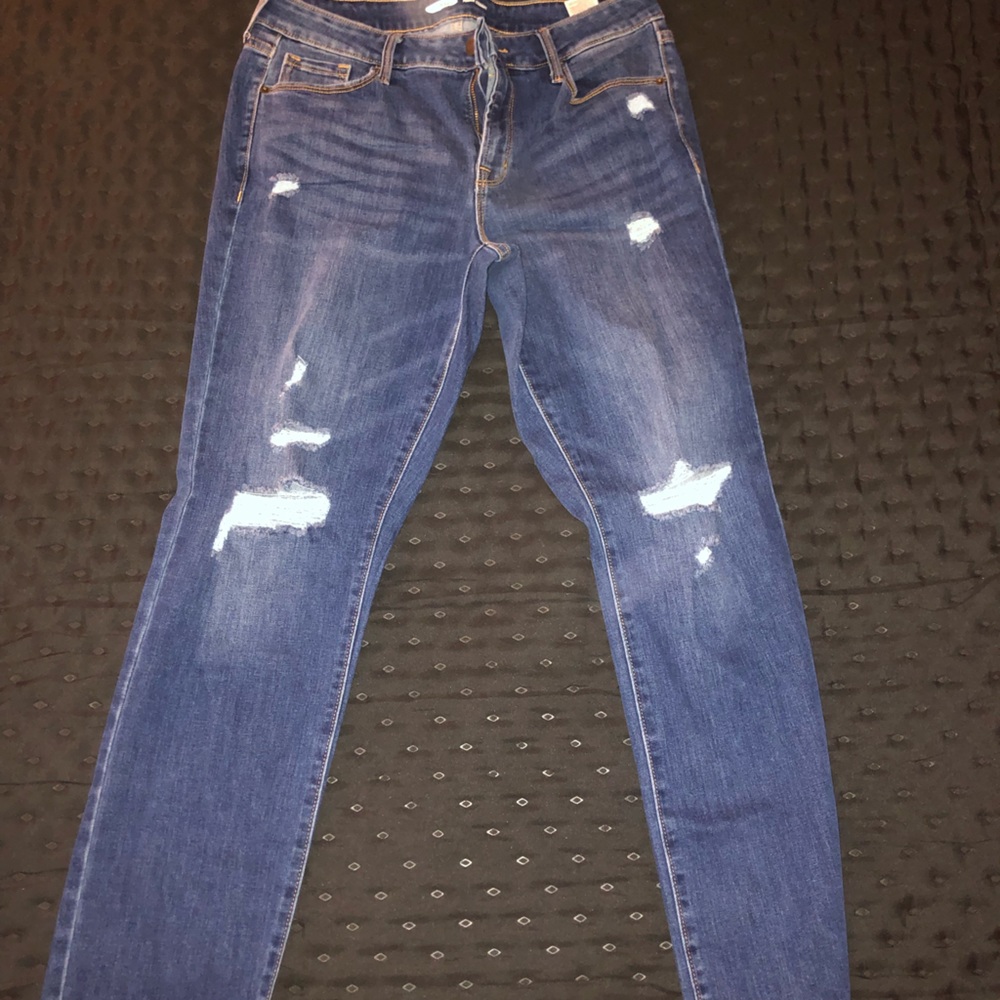 Old navy power straight jeans size 10 long